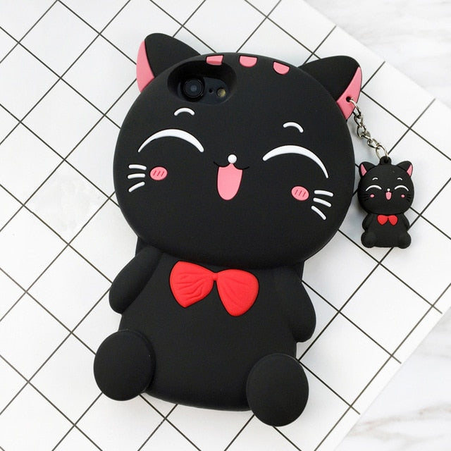 3D Cartoon Soft Silicone Phone Case