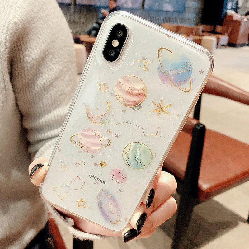 Luxury Glitter Cute Space Planet Phone Case