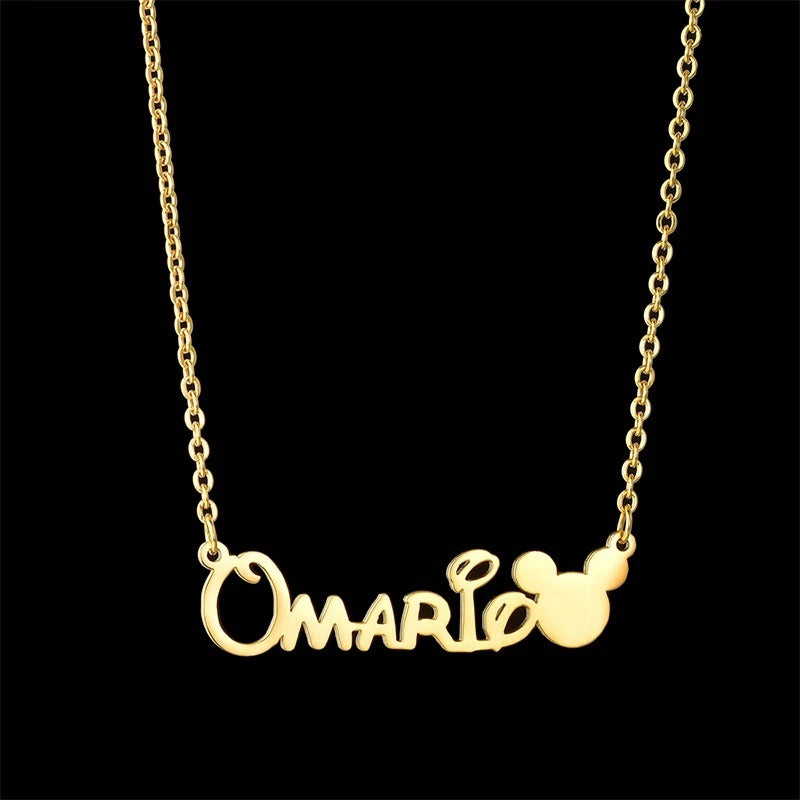 Custom Name Mickey Mouse Cartoon Necklace