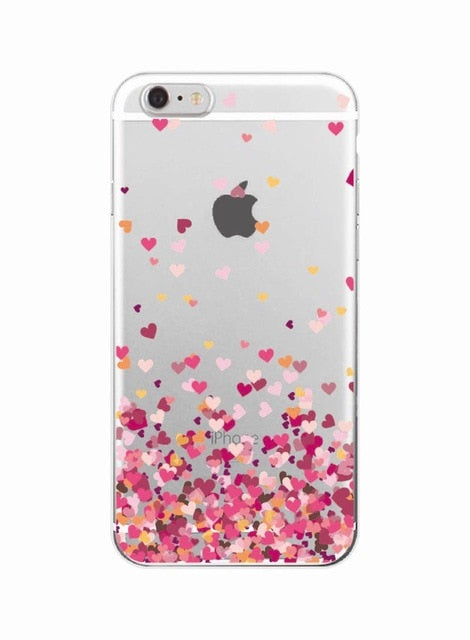 Cute Donuts Fries Before Guys Hearts Unicorn Pizza Soft Clear Phone Case