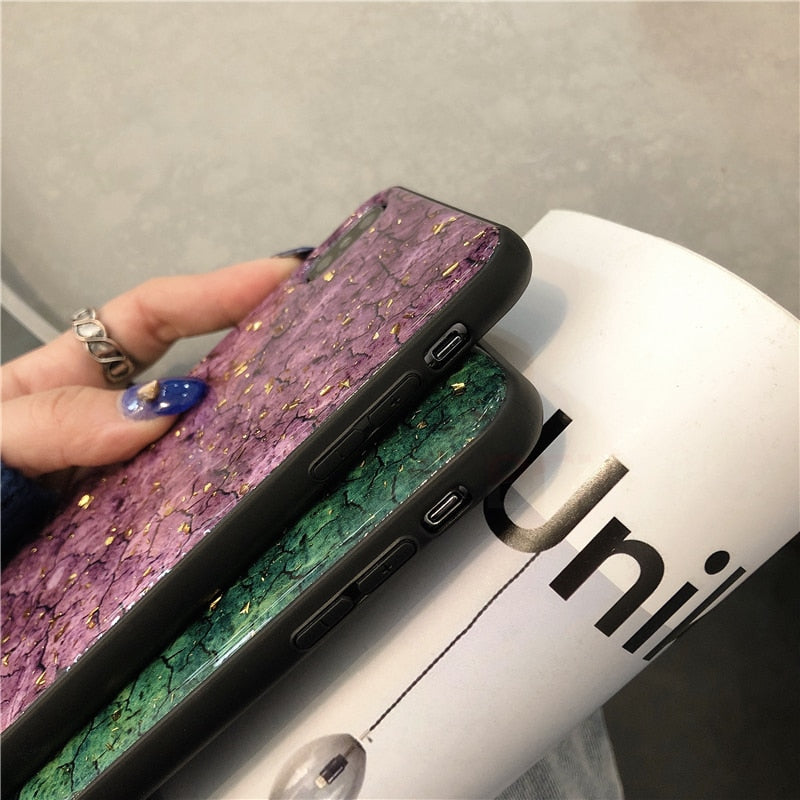 Marble Glitter Phone Case