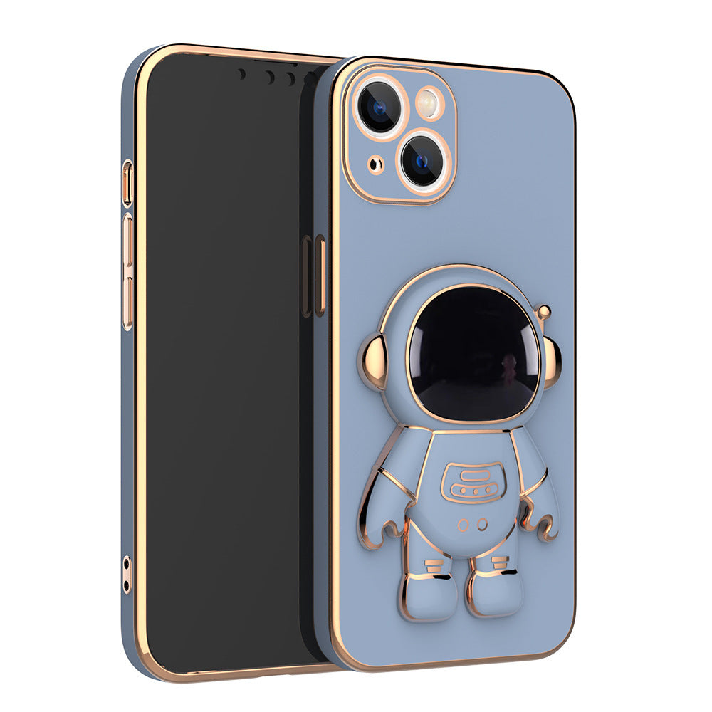 Electroplating 6D Astronaut Bracket Protective Case Cover