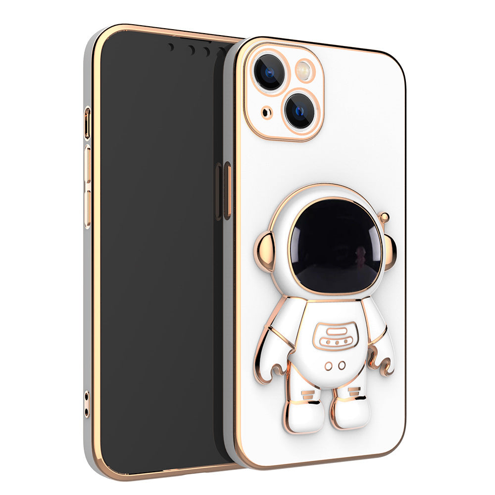 Electroplating 6D Astronaut Bracket Protective Case Cover