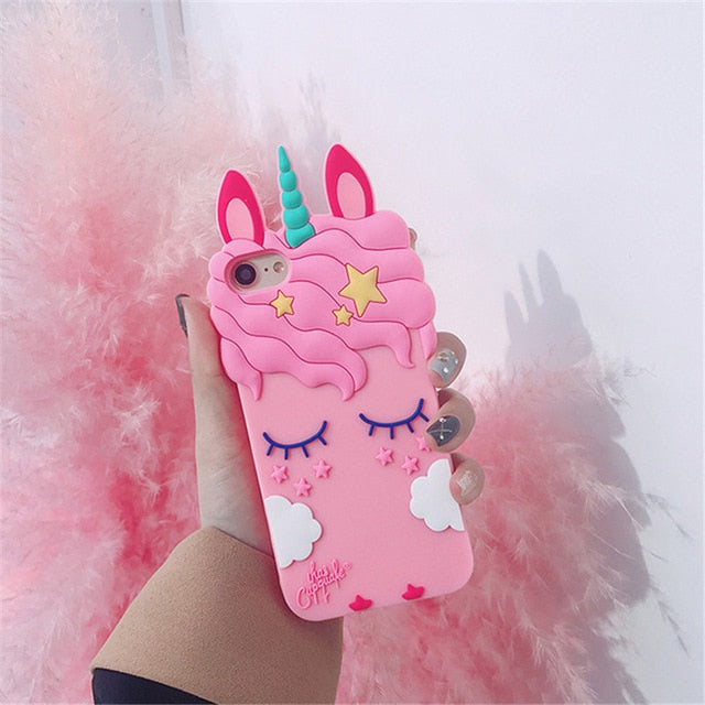 3D Cartoon Soft Silicone Phone Case