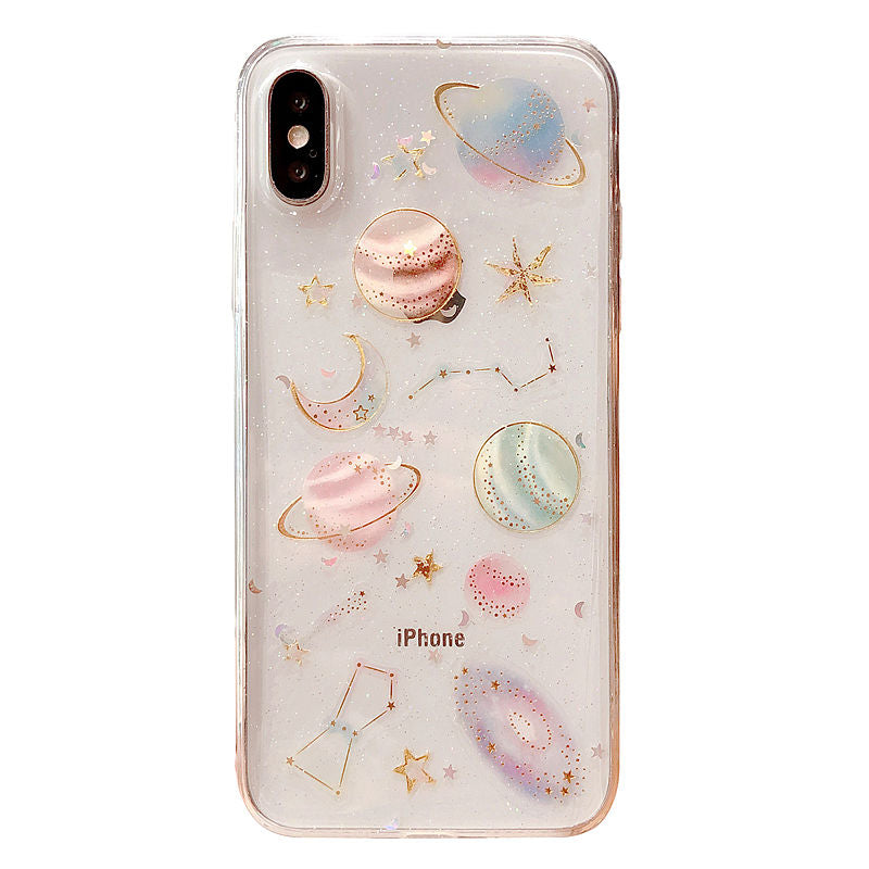 Luxury Glitter Cute Space Planet Phone Case