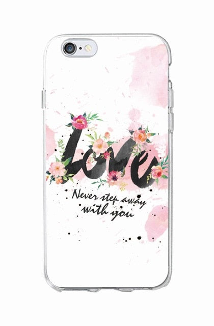 Only Love Happy Trust Quote Soft Phone Case