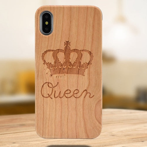 Laser Engraving Real Wood Phone Case