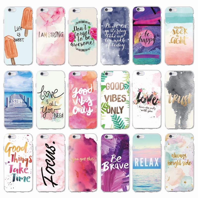 Only Love Happy Trust Quote Soft Phone Case