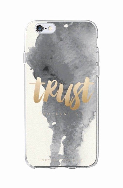 Only Love Happy Trust Quote Soft Phone Case