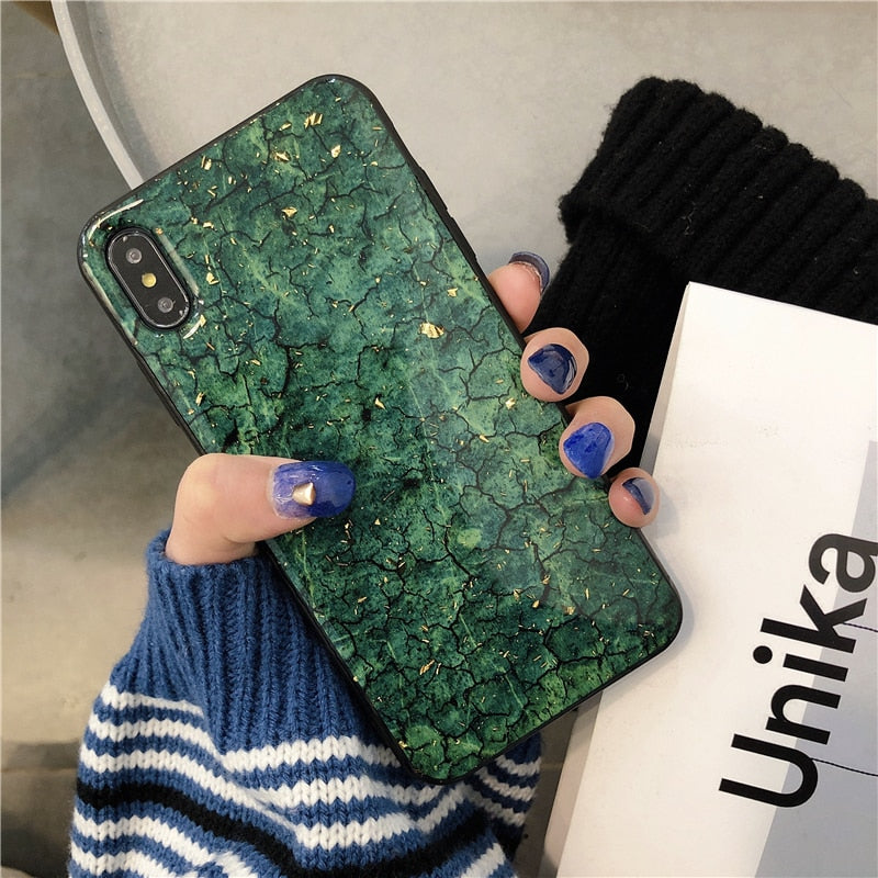 Marble Glitter Phone Case