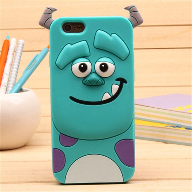 3D Cartoon Soft Silicone Phone Case