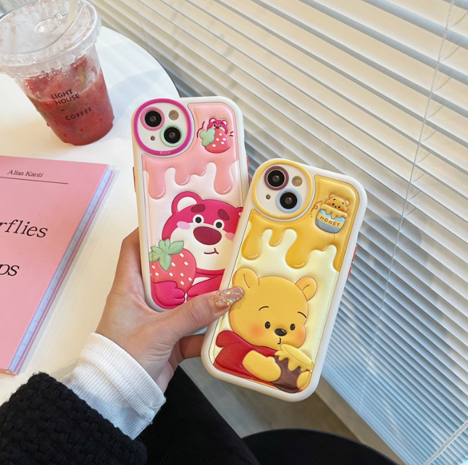 Cute Bear Leather Soft Cover