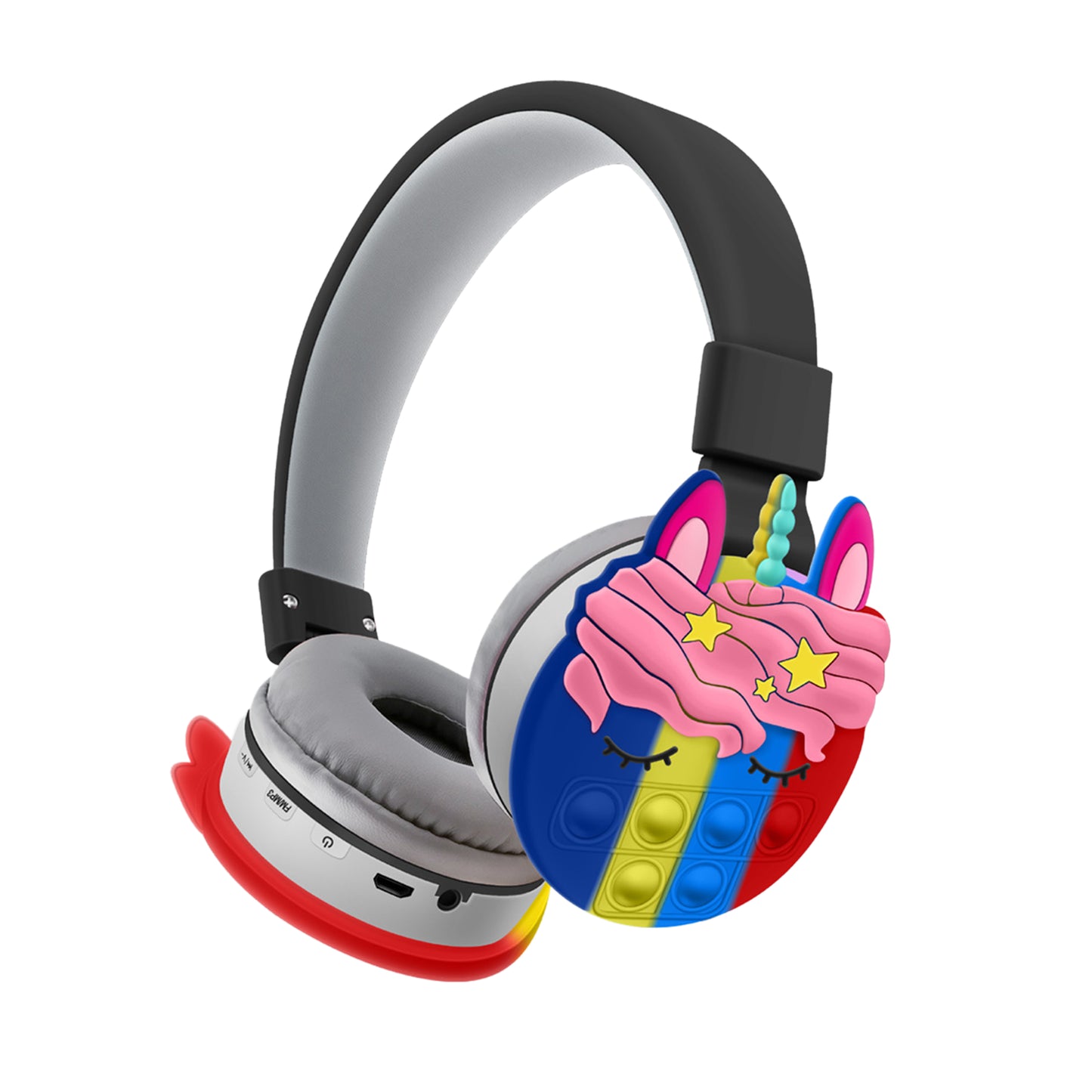 Head-Mounted Unicorn Cartoon Decompression Headphones