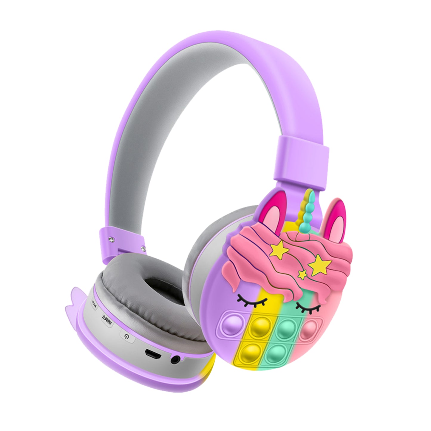 Head-Mounted Unicorn Cartoon Decompression Headphones