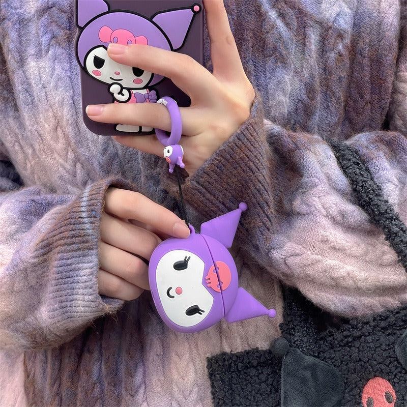 Big Head Kuromi AirPod Case