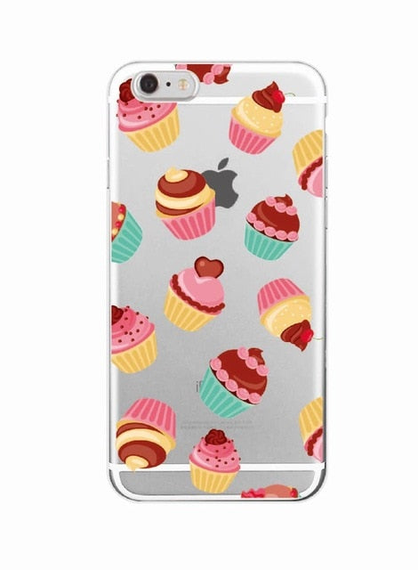 Cute Donuts Fries Before Guys Hearts Unicorn Pizza Soft Clear Phone Case