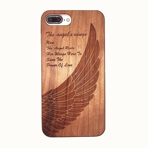 Laser Engraving Real Wood Phone Case