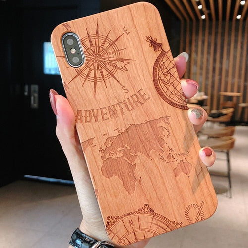 Laser Engraving Real Wood Phone Case