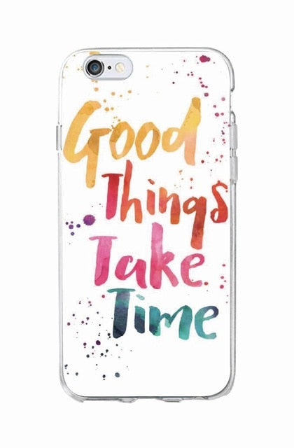 Only Love Happy Trust Quote Soft Phone Case