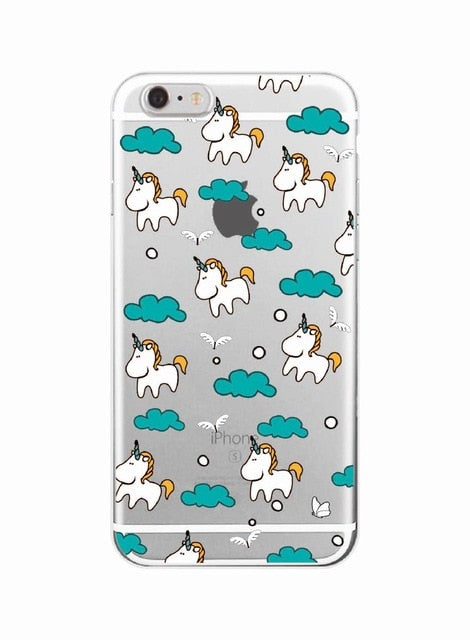 Cute Donuts Fries Before Guys Hearts Unicorn Pizza Soft Clear Phone Case