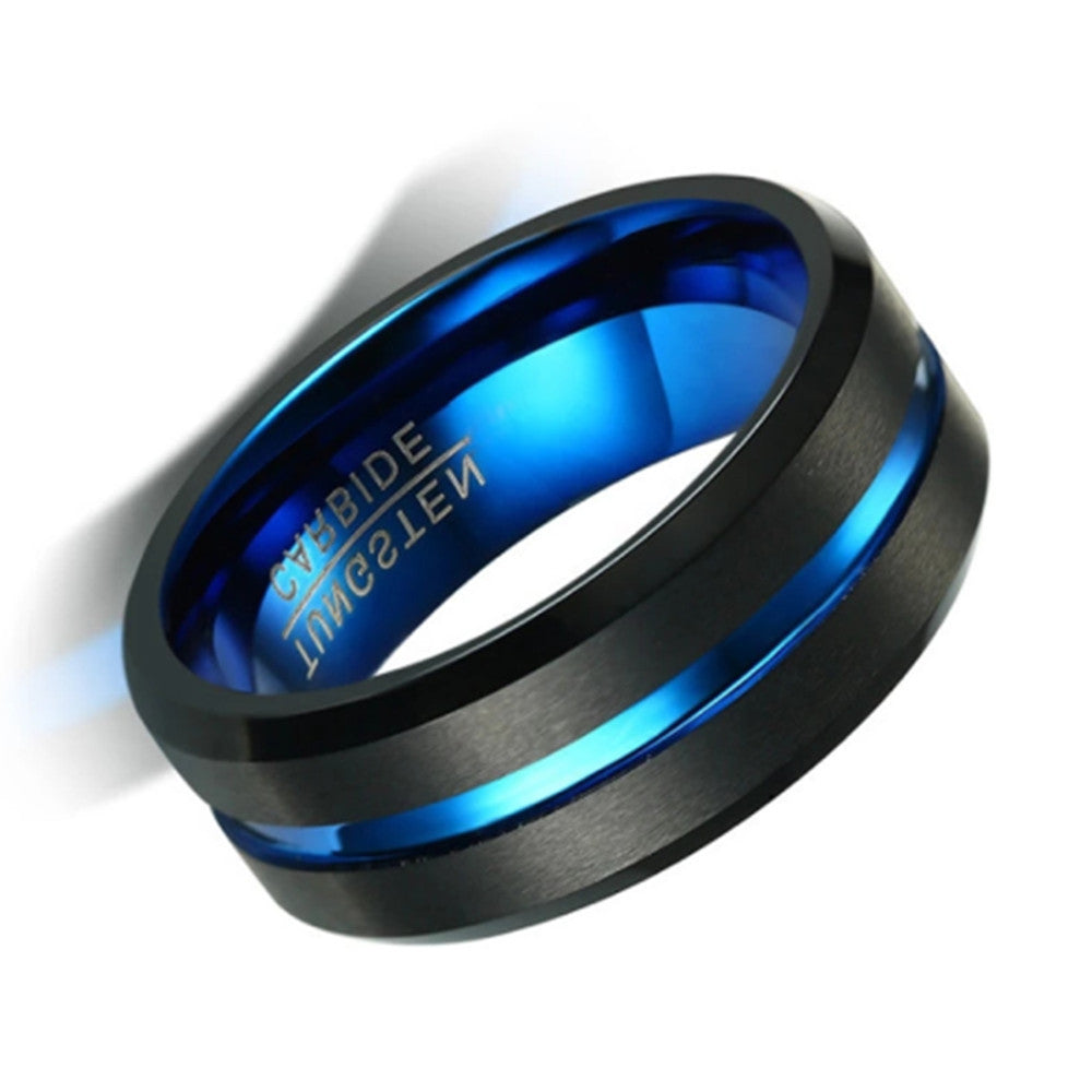 Elegant Two Color Tungsten Steel Ring