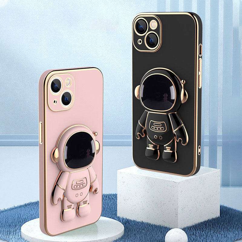 Electroplating 6D Astronaut Bracket Protective Case Cover