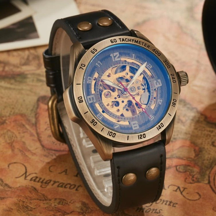 SHENHUA Men's Fashion Hollow out Watch