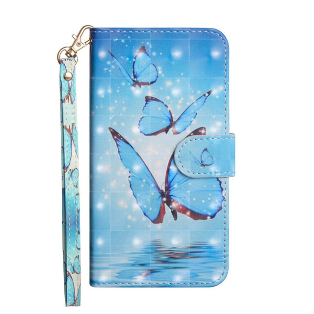 Printed Cute Animal Slot Wallet Cover