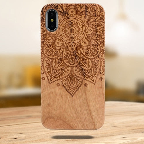 Laser Engraving Real Wood Phone Case