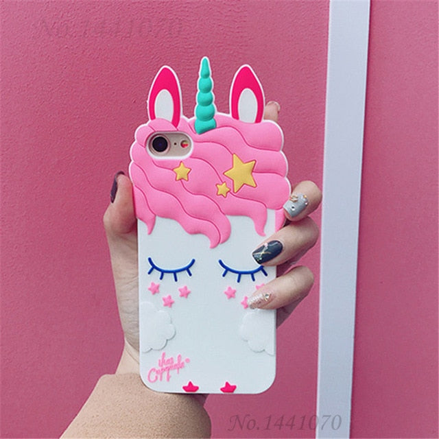 3D Cartoon Soft Silicone Phone Case