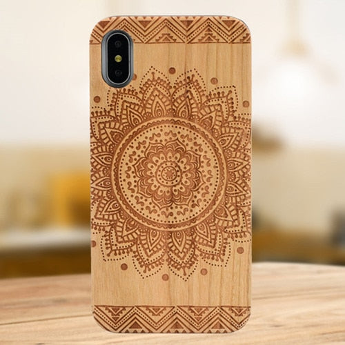 Laser Engraving Real Wood Phone Case