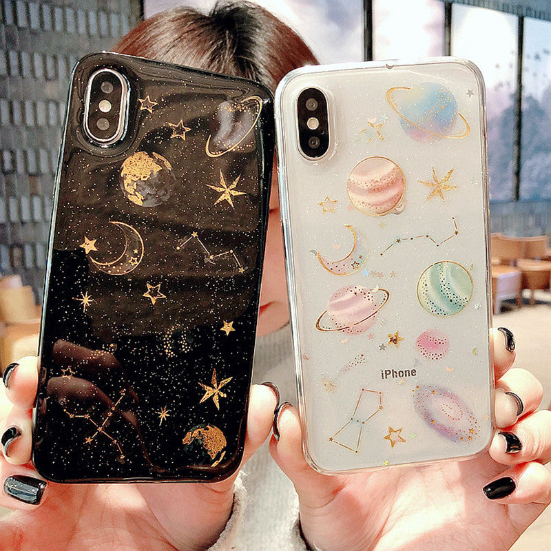 Luxury Glitter Cute Space Planet Phone Case