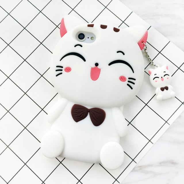 3D Cartoon Soft Silicone Phone Case