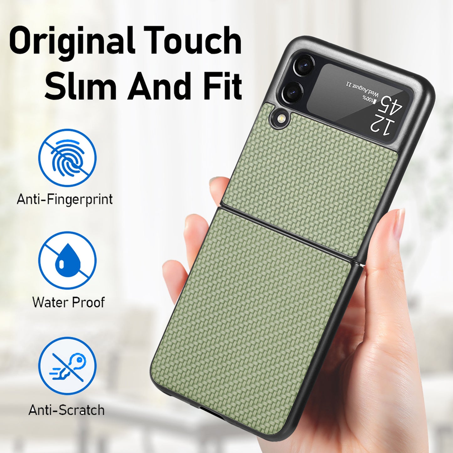 All-Inclusive Drop Resistant Fiber PC Slim Phone Case