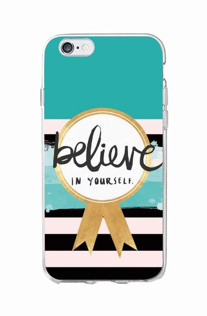 Only Love Happy Trust Quote Soft Phone Case