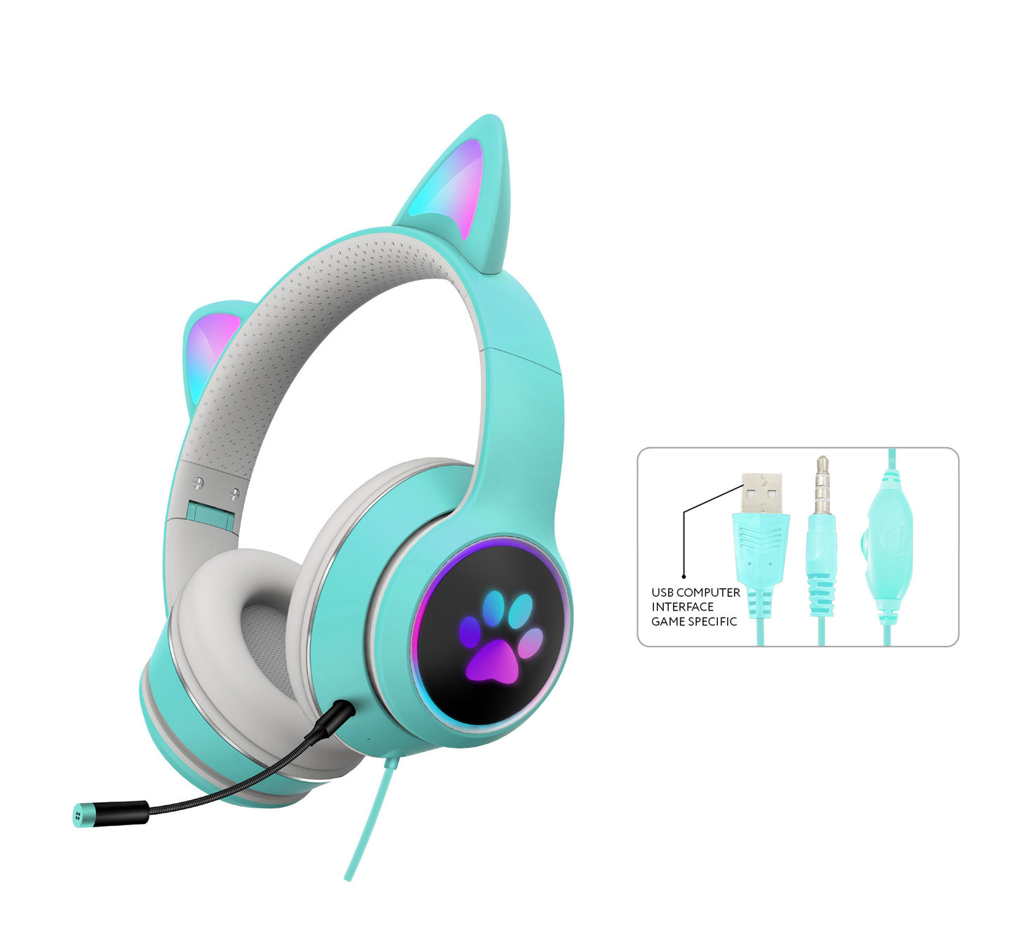 RGB Luminous Cat Ear Headset