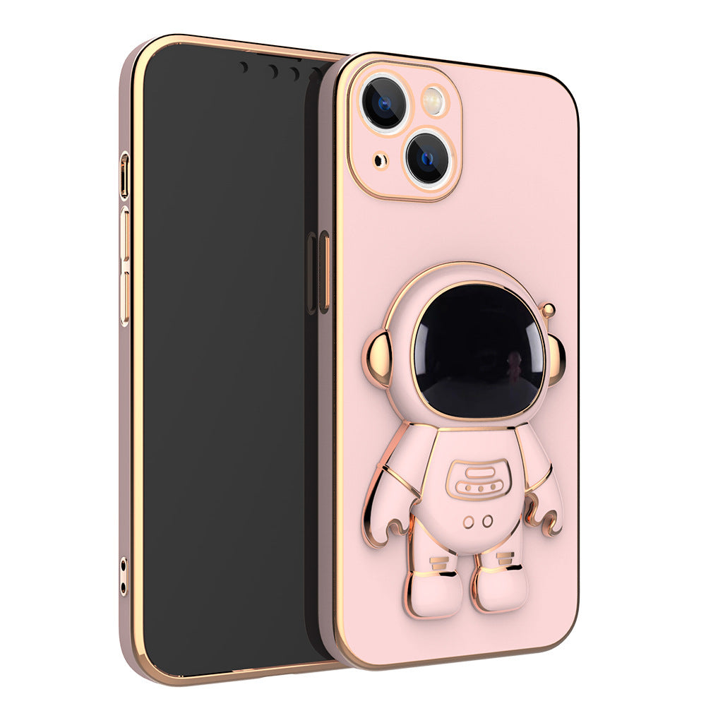 Electroplating 6D Astronaut Bracket Protective Case Cover