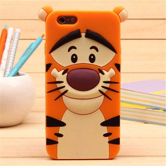 3D Cartoon Soft Silicone Phone Case