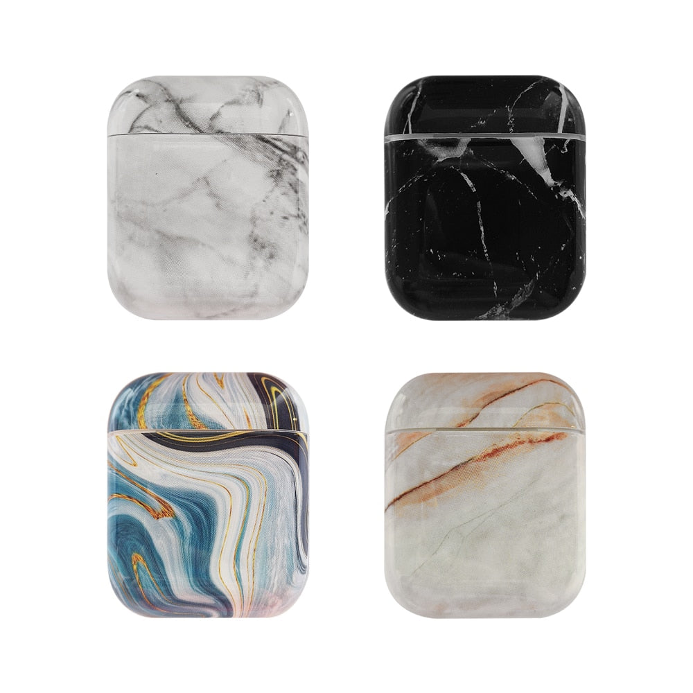 Luxury Marble Hard Headphone Case