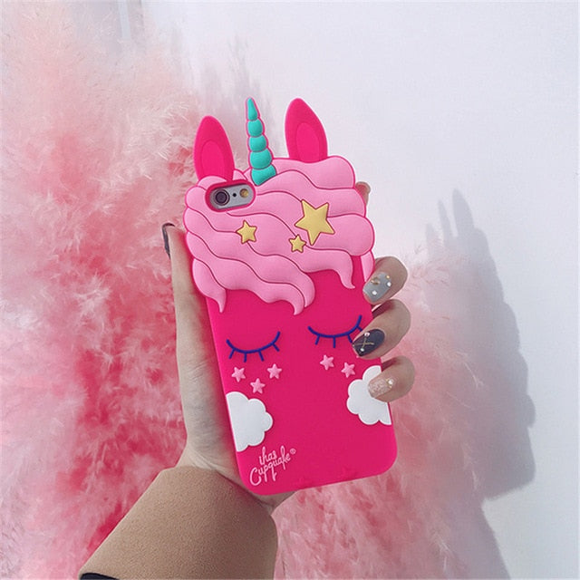 3D Cartoon Soft Silicone Phone Case