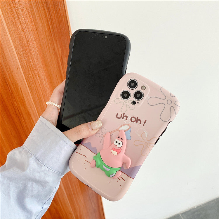 Three-Dimensional Sponge Bob Square Pants Phone Cover