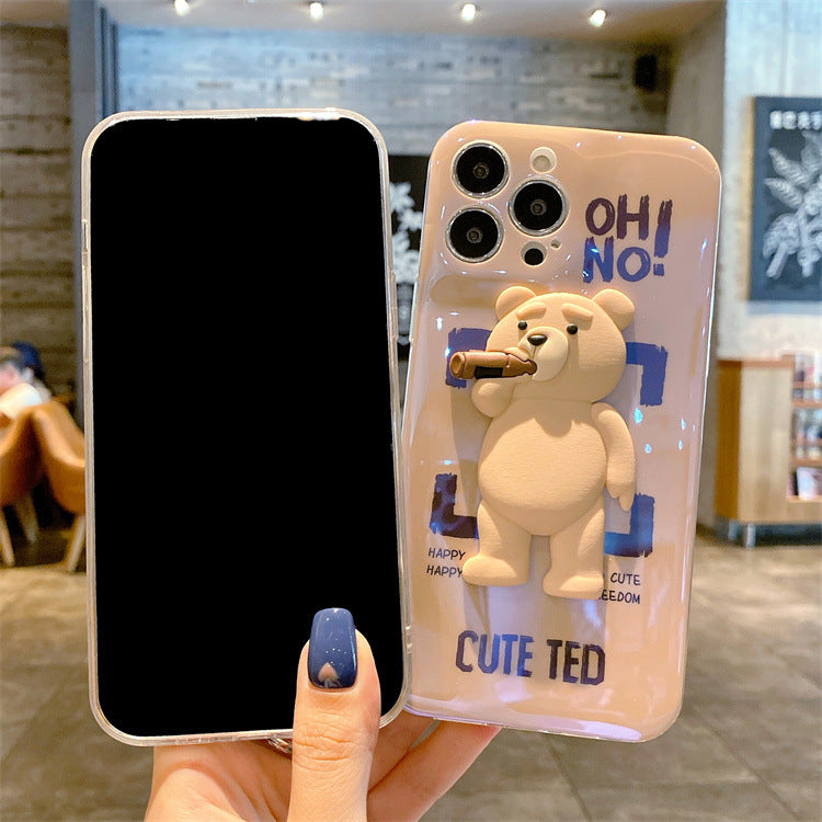 Three-Dimensional Ted Phone Cover