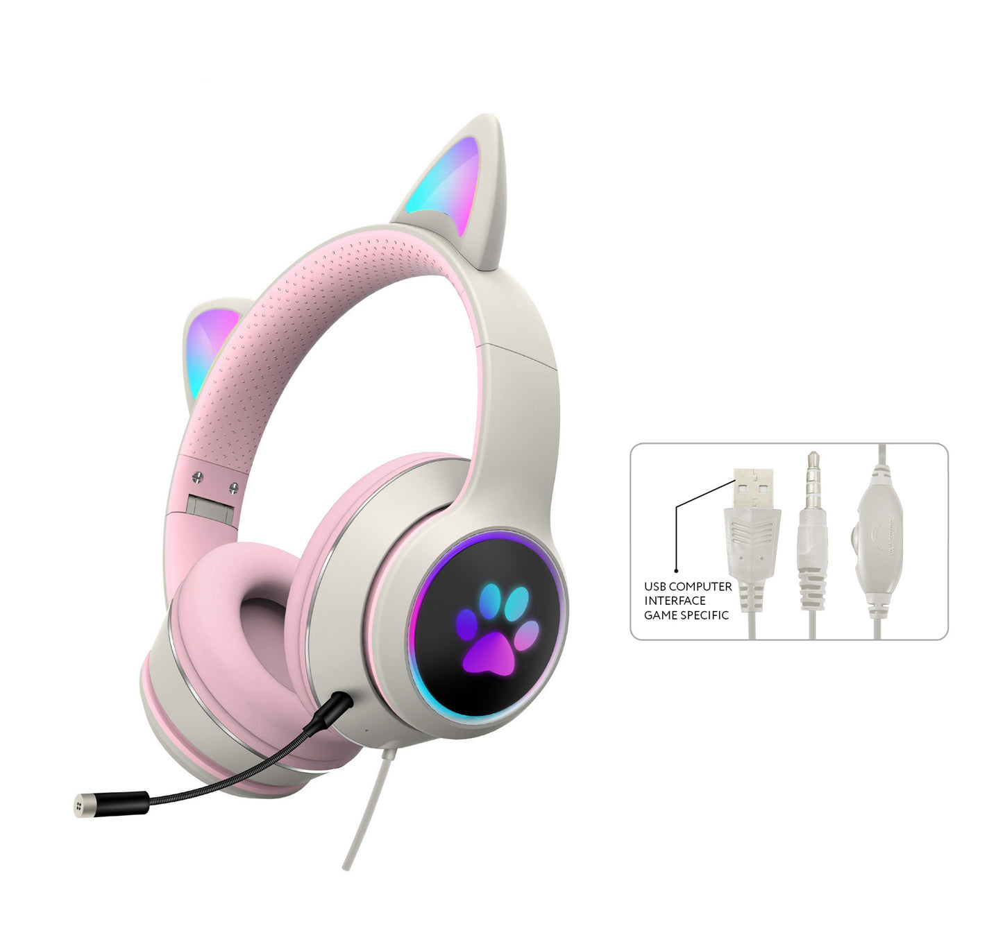 RGB Luminous Cat Ear Headset