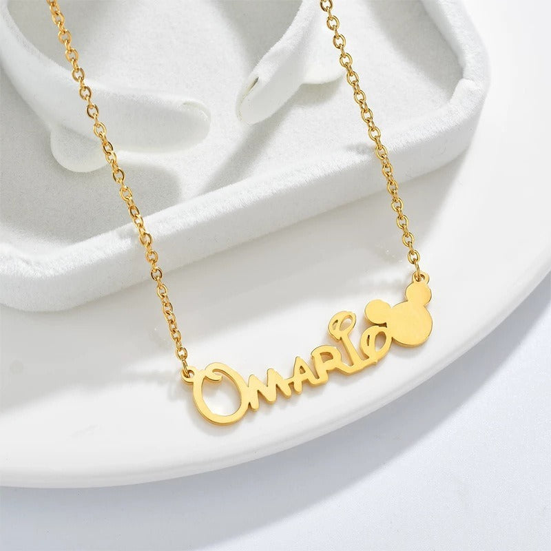 Custom Name Mickey Mouse Cartoon Necklace