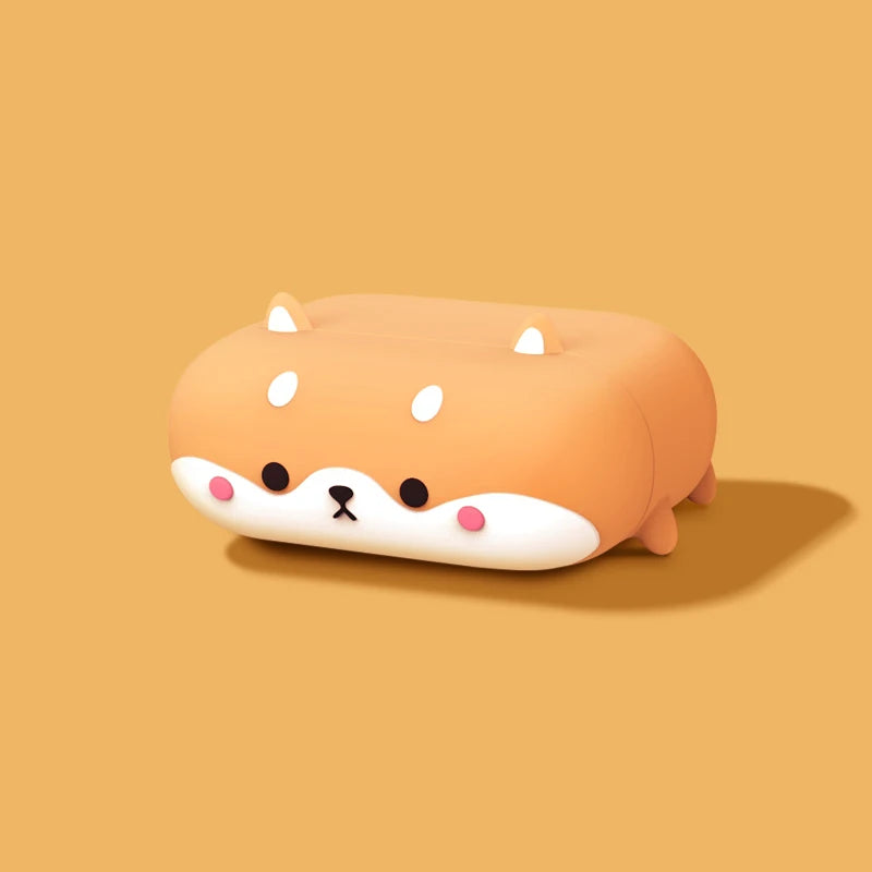 Cute Shiba Inu Soft Silicone Cover For Airpods